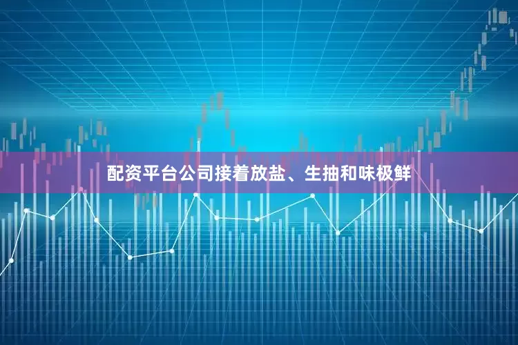 配资平台公司接着放盐、生抽和味极鲜